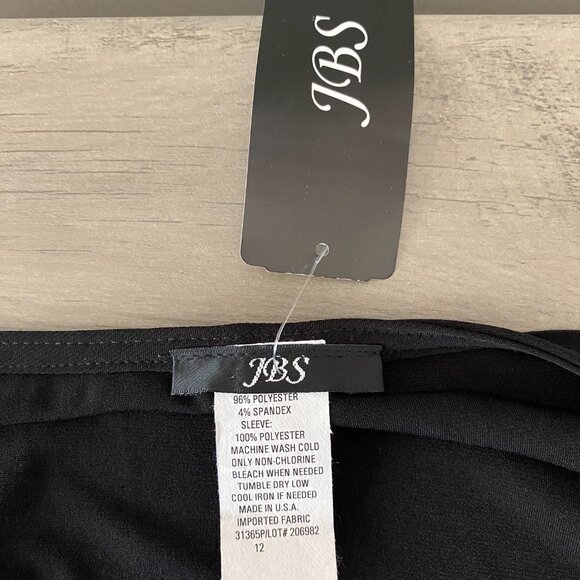 Black Bell Sleeve Dress Comfortable fit Size 12 - Picture 7 of 7